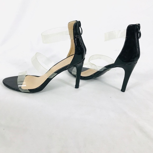 {Forever 21} Clear Strappy heels with zipper - Picture 3 of 4